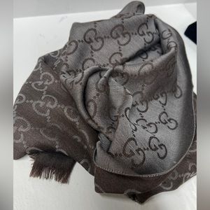 Authentic two tone Gucci scarf .